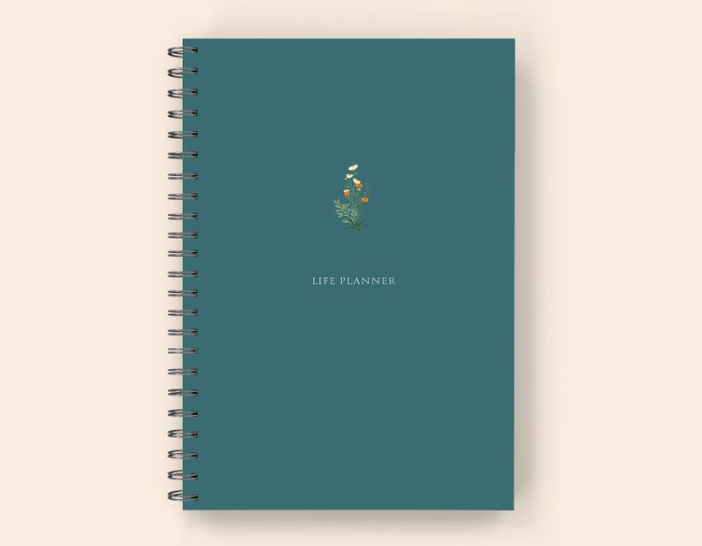 ADHD Planner for Adults: Spiral Bound Printed 6x9 - 6 Month ADHD Daily Planner, ADHD Journal, and adhd Organizer for Adults North Sea Green