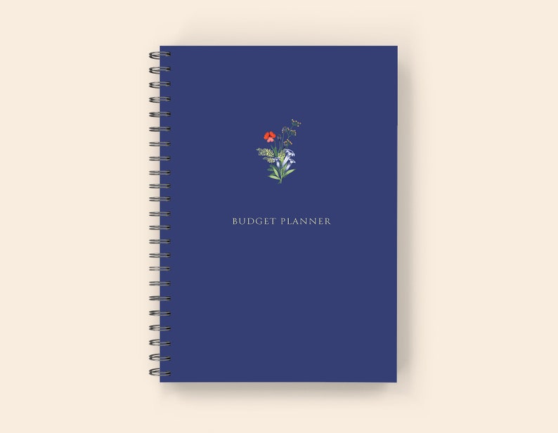 Budget Planner: Wire-O Spiral Monthly Budget Tracker, Expense Planner, and Four Year Monthly Budget Journal Starry Night