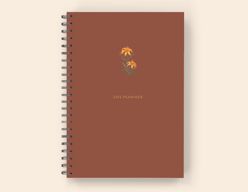 ADHD Planner for Adults: Spiral Bound Printed 6x9 - 6 Month ADHD Daily Planner, ADHD Journal, and adhd Organizer for Adults Cinnamon