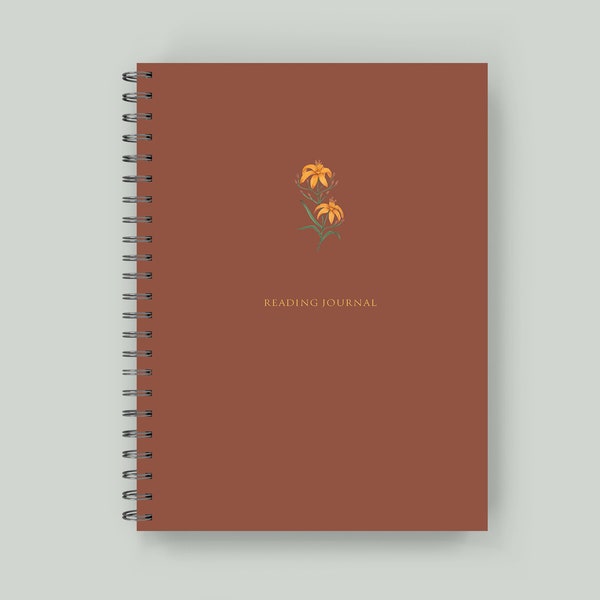 Spiral Bound Book Reading Log Etsy