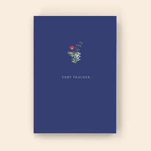Debt Tracker: Softcover Paperback Monthly Debt Planner, Debt Snowball, Debt Budget Planner, Debt Payoff Trackerk Starry Night Blue