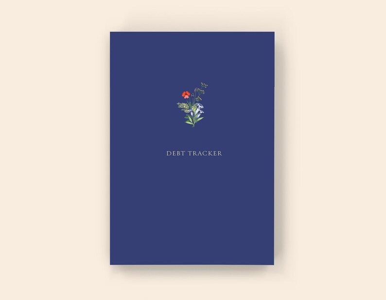 Debt Tracker: Softcover Paperback Monthly Debt Planner, Debt Snowball, Debt Budget Planner, Debt Payoff Trackerk Starry Night Blue