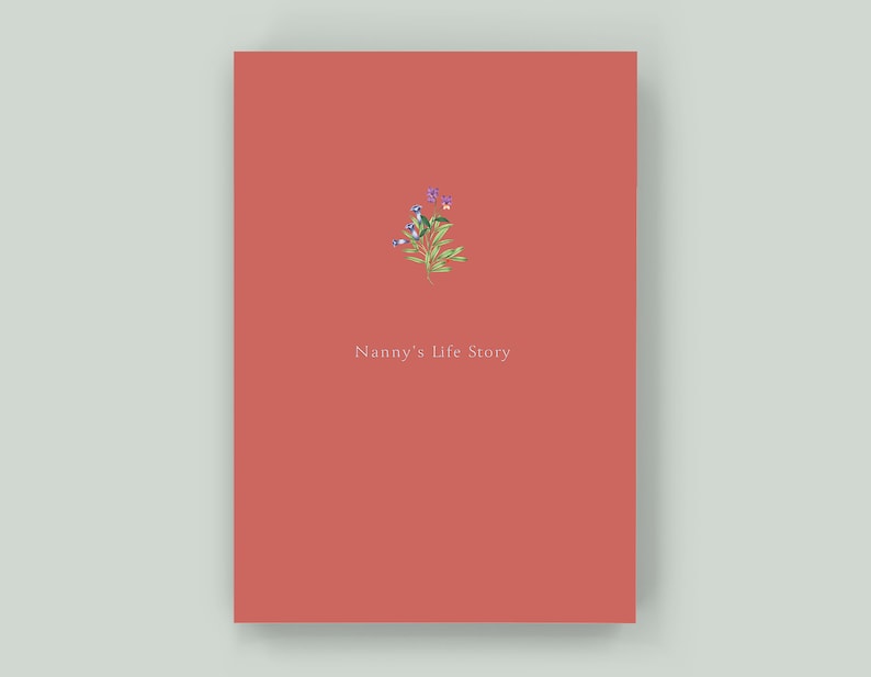 Nanny's Life Story - Keepsake Memory Journal to Celebrate and Preserve Grandma’s Life and Legacy – A perfect gift for Nanny! Raspberry Blush