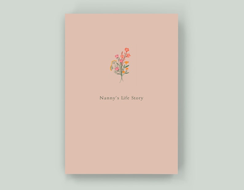 Nanny's Life Story - Keepsake Memory Journal to Celebrate and Preserve Grandma’s Life and Legacy – A perfect gift for Nanny! Conch Shell