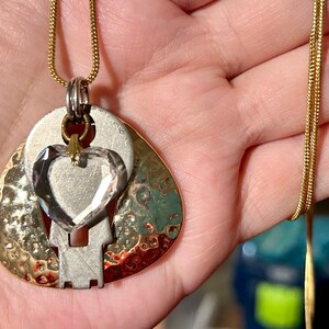 Key to My Heart Necklace Series (A) | Heart Charm Necklace | Key Necklace
