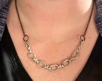 Chunky Chain Necklace | Silver Chunky Chain