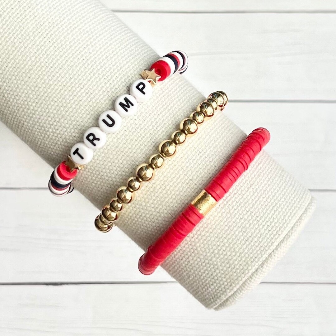 Heishi Political Bracelets for Women, Presidential Bracelets, Political
