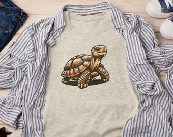 Asher the Tortoise T-Shirt, Unisex, Tortoise Gift, Land Turtle Shirt, T-Shirt, Gift for Tortoise Owner, Mom Gift, Dad Gift, Confident