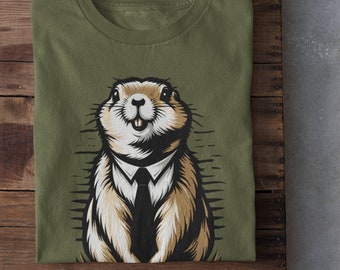 The Distinguished Gentlemen TShirt - Prairie Dog - Prairie Dog Gift, Prairie Dog Shirt, Prairie Dog lover, rodent family, Puppy, Funny Shirt