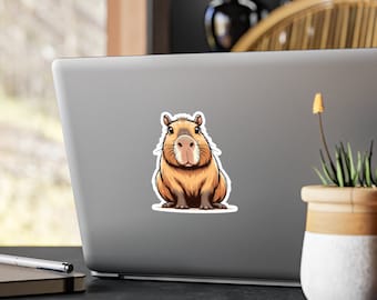 Chubs the Capybara Sticker - WaterProof Vinyl Satin, capybara Sticker, Cute capybara Sticker, Funny capybara Sticker, Animal Lover Gift, rat