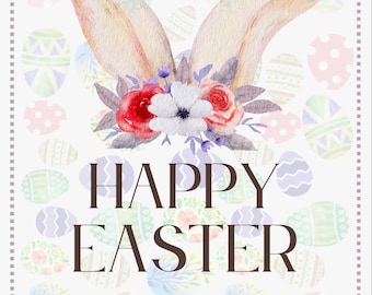 Druckbare, digitale Osterkarte