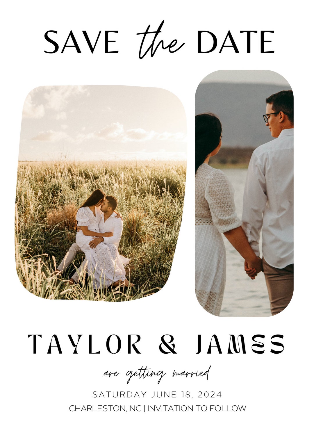 Minimalist Save the Date Template Save the Date Template With Photo Minimalist Save the Date Template Save the Date Template With Photo