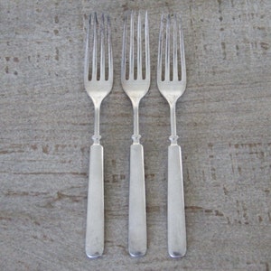 Antique Silver Plate Dinner Fork | 3 Pcs