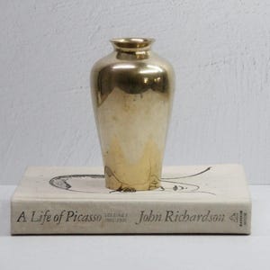 Brass Vase Vintage | Heavy Duty Solid Brass Bud Vessel