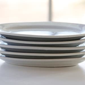 Antique White Ironstone Plate | Oval | One