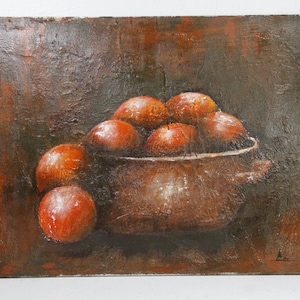 Vintage Still Life Painting | Signed Wall Decor