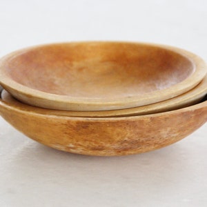 Americana Primitive Wood Turned Bowl | Small