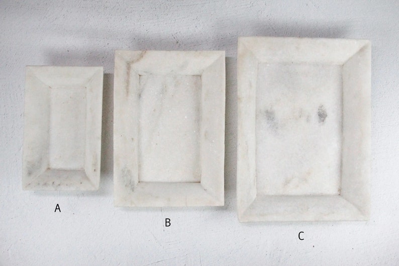 White Marble Tray | Hand Carved Assorted  Debra Hall Lifestyle