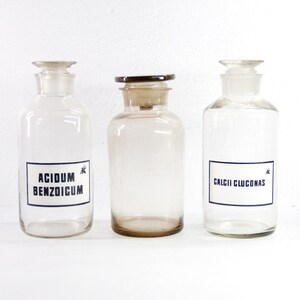 Assorted Antique Apothecary Bottle | European Glass Jar Pharmacy
