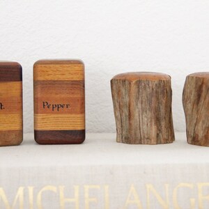 Vintage Wood Pepper Mill & Salt Shaker Sets | Pair