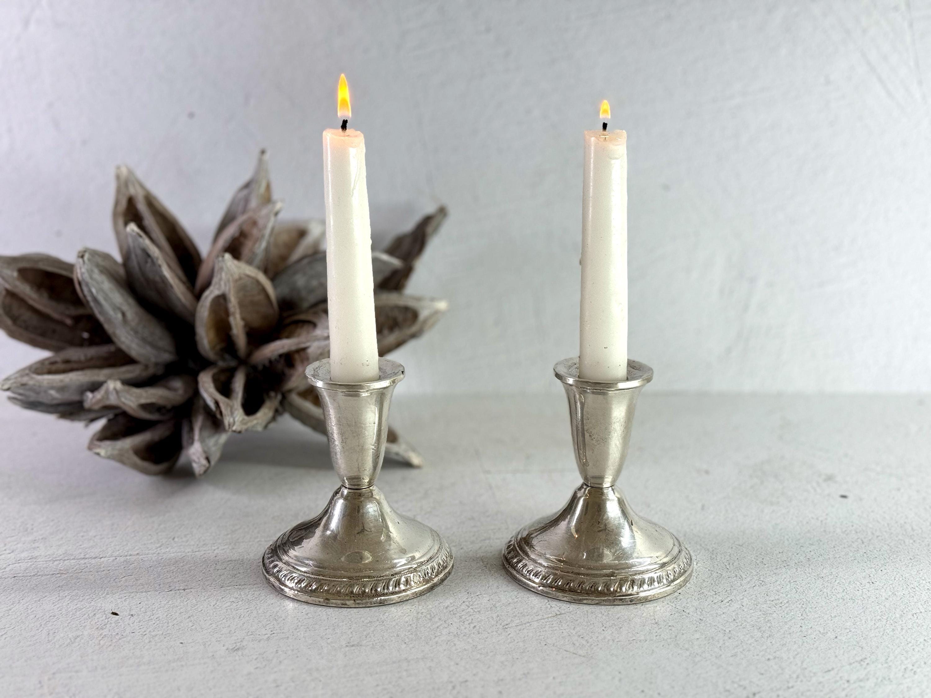 アメリカ製 Duchin Creation スターリングキャンドルスタンド DUCHIN CREATION WEIGHTED STERLING SILVER CANDLE STICKS (this is a