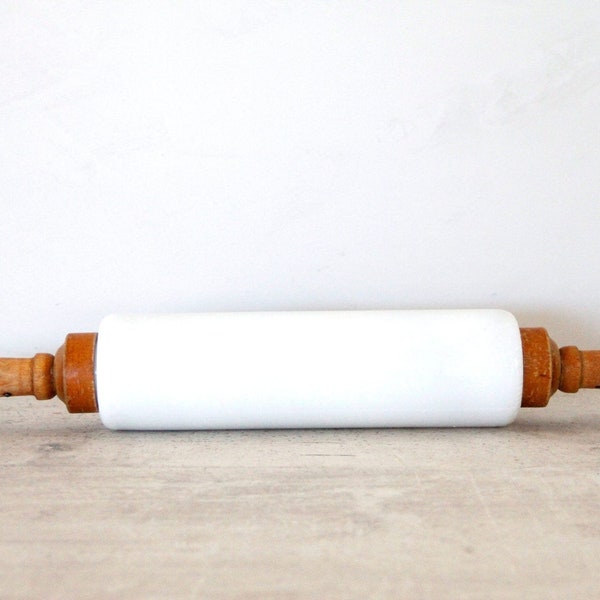 Antique Glass Rolling Pin Etsy