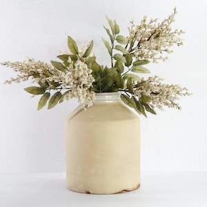 Antique Stoneware Canning Jar Cream Crock | Salt Glaze