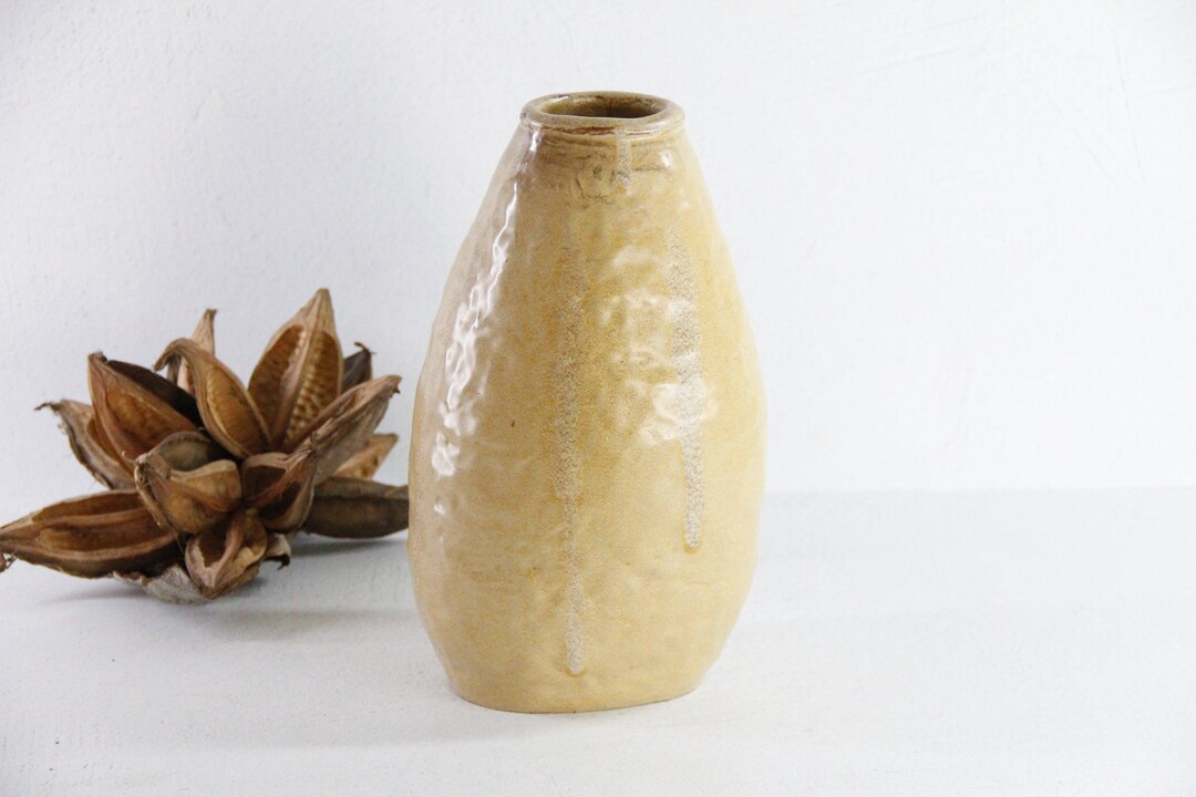 Vintage Pottery Vase | Studio Art Vessel Artist Signed - Etsy