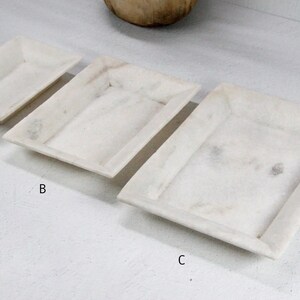 White Marble Tray | Hand Carved Assorted  Debra Hall Lifestyle