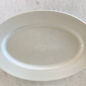 Antique white Ironstone Platter | Maddocks Ironstone China