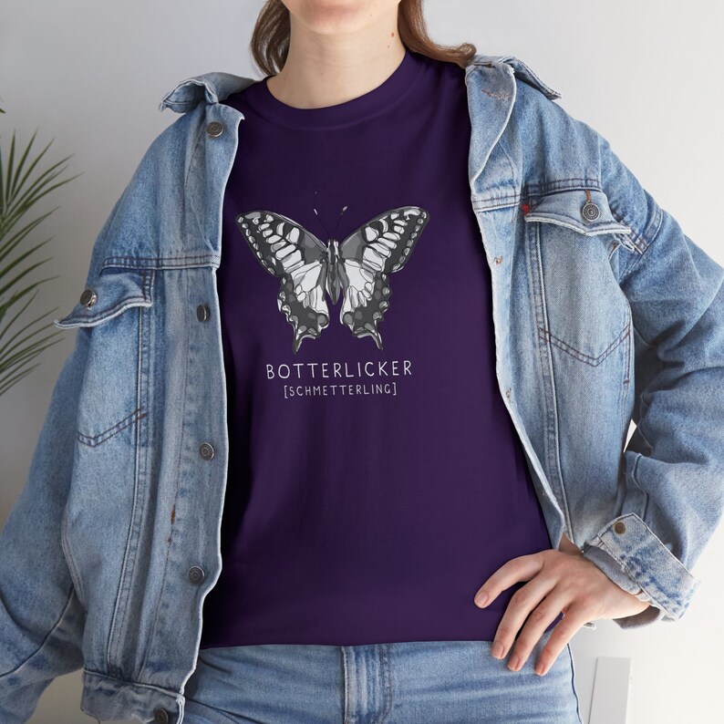 Botterlicker Schmetterling Plattdeutsch T-Shirt Plattdeutsch Unisex Heavy Cotton Bild 7