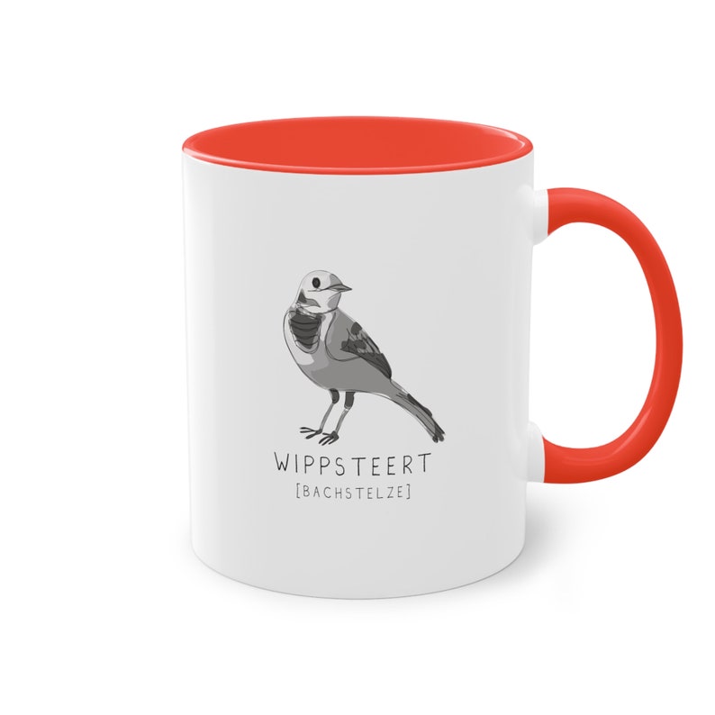 Wippsteert Bachstelze Tasse Plattdeutsch Mug Bild 7