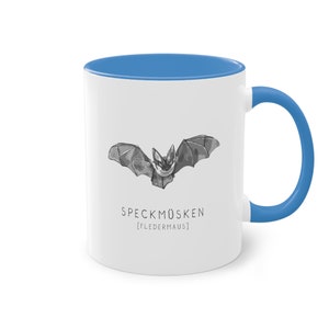 Speckmüsken Fledermaus Tasse Plattdeutsch Mug Bild 4