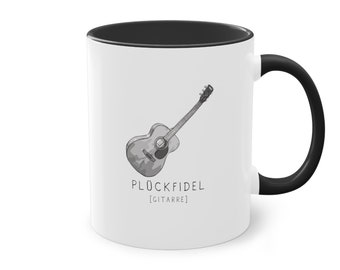 Plückfidel - Gitarre - Tasse - Plattdeutsch - Mug