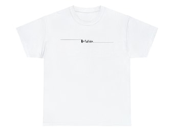 Moin #3 - Schwarz-Weiß - Dezenter Gruß - T-Shirt - Plattdeutsch - Unisex Heavy Cotton