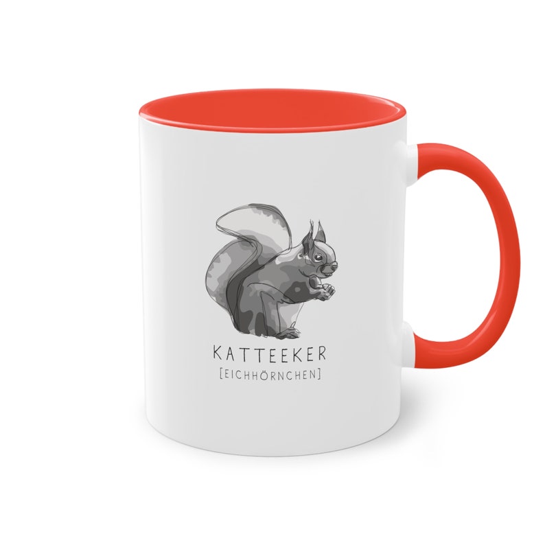 Katteeker Eichhörnchen Tasse Plattdeutsch Mug Bild 7