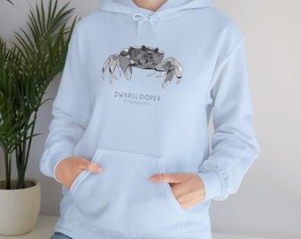 Dwarslooper - Crab - Low German Hoodie - Unisex Hoodie Sweatshirt