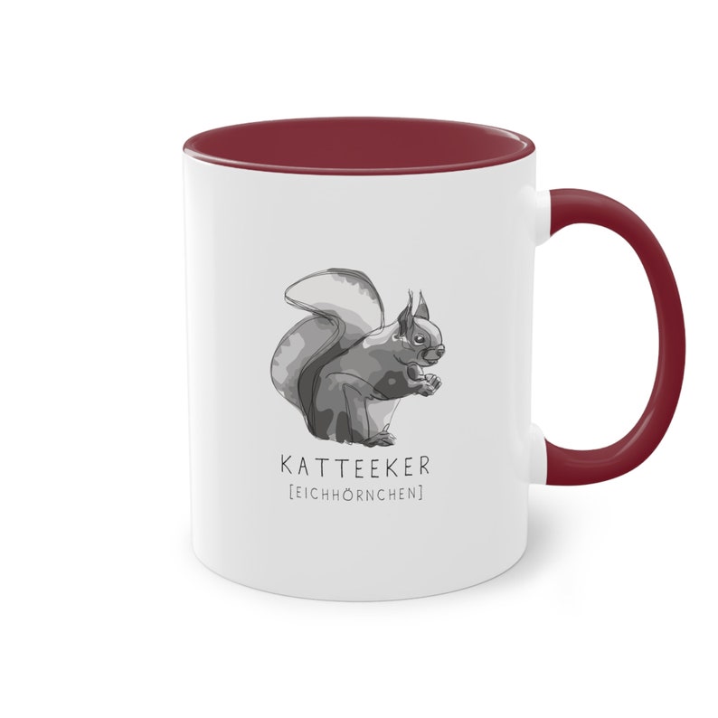 Katteeker Eichhörnchen Tasse Plattdeutsch Mug Bild 5