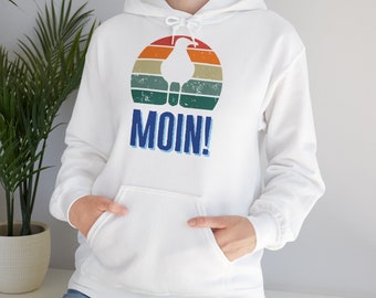 Moin #2 Hoodie  - Plattdeutscher Kapuzenpullover - Unisex Hoodie Sweatshirt