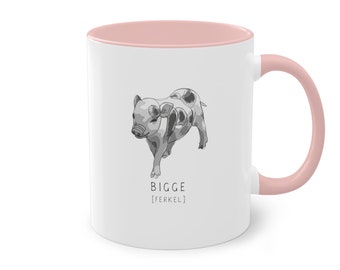 Bigge - Ferkel - Schmetterling - Tasse - Plattdeutsch - Mug