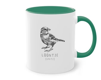 Lüüntje - Spatz - Tasse - Plattdeutsch - Mug