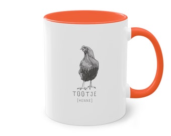 Tüütje - Huhn - Tasse - Plattdeutsch - Mug