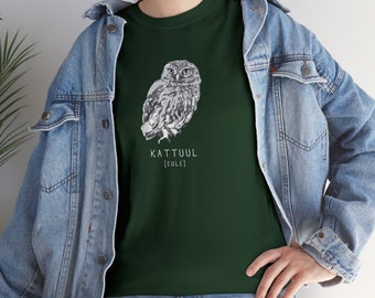 Kattuul - Eule - T-Shirt - Plattdeutsch - Unisex Heavy Cotton