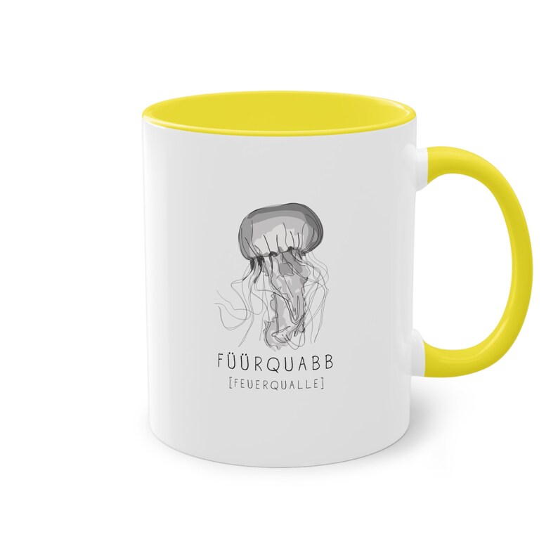 Füürquabb Feuerqualle Tasse Plattdeutsch Mug Bild 9