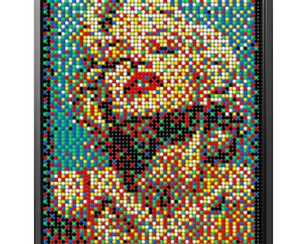 Handmade Marilyn Monroe Pop Art | 3D Wooden Sphere Wall Art (60x80 cm)