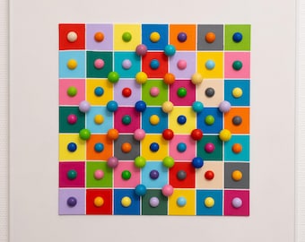 Silent Motion. 3D Wall Sculpture. Modern Geometric Art.  Abstract Minimalist Decor.  Contemporary Wall Hanging