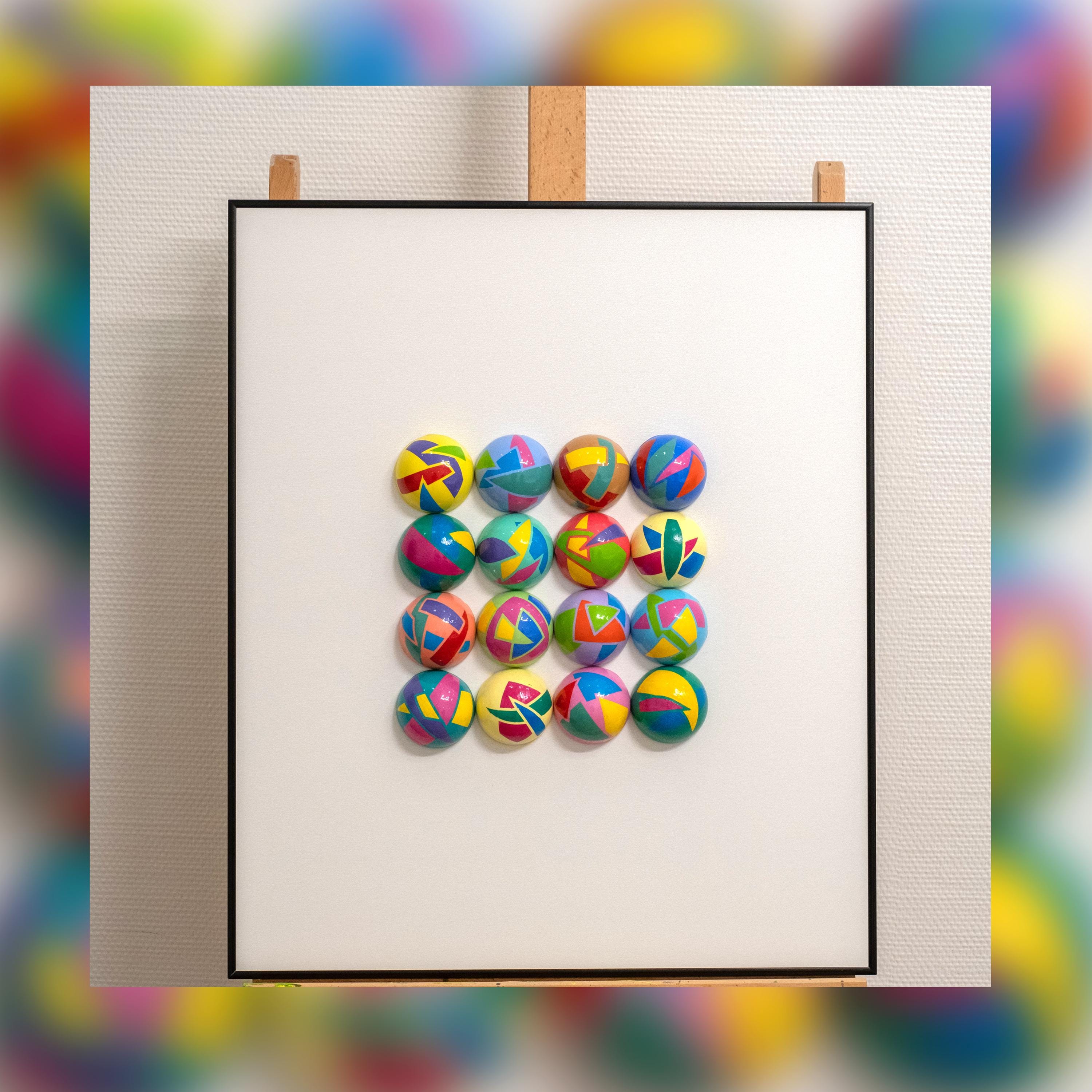 3D Geometric Wall Sculpture | Colorful Abstract Art Modern Home Decor