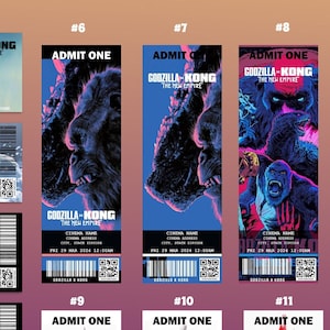GODZILLA x KONG: The New Empire Movie Tickets Limited Edition I customizable