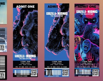 GODZILLA x KONG: The New Empire Movie Tickets Limited Edition I customizable