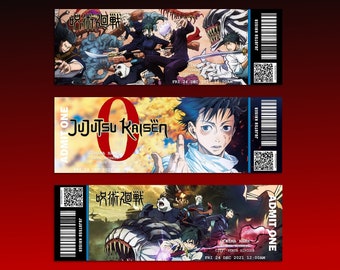 JJK 0 MOVIE TICKETS I customizable